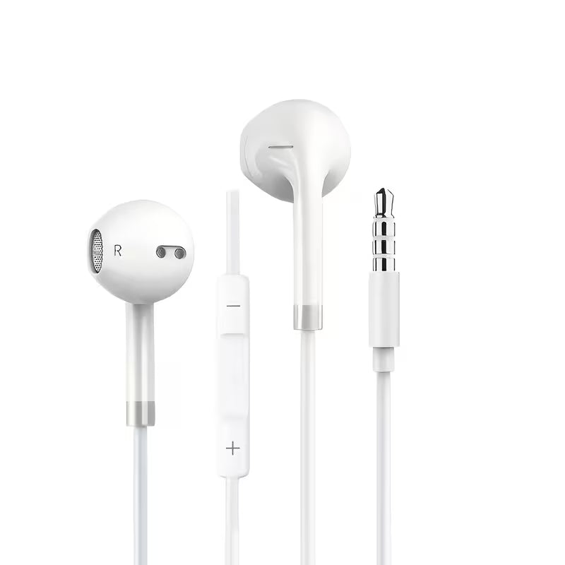 Premium Wired 3.5mm Stereo Earphones with Built-in Microphone