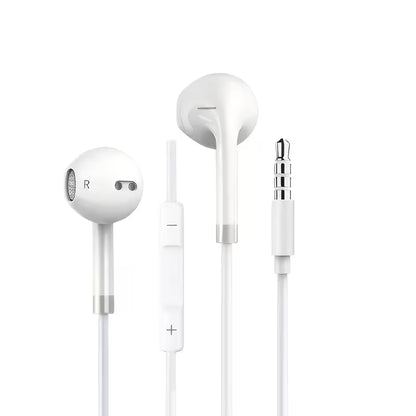 Premium Wired 3.5mm Stereo Earphones with Built-in Microphone Bazarcha
