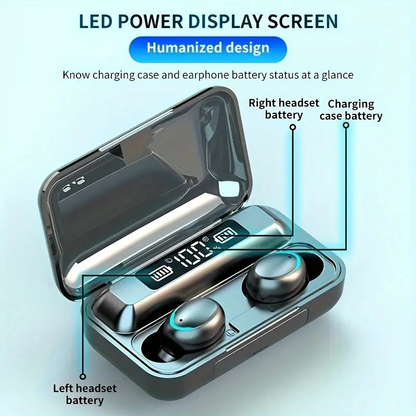 M10 Wireless Earbuds V5.3: LED Display and HiFi Sound Bazarcha