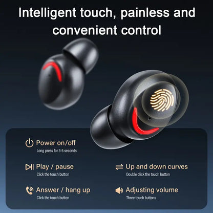 M10 Wireless Earbuds V5.3: LED Display and HiFi Sound Bazarcha
