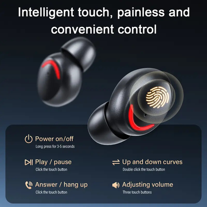 M10 Wireless Earbuds V5.3: LED Display and HiFi Sound Bazarcha
