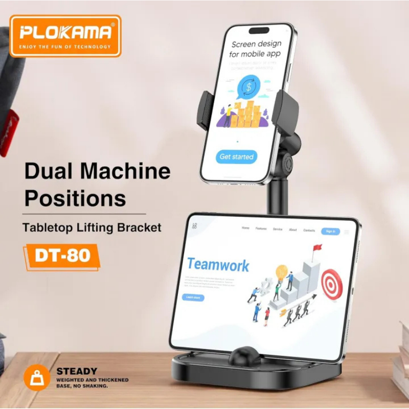 PLOKAMA DT-80 360° Rotating Adjustable Tabletop Stand Bazarcha