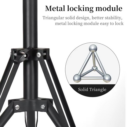 7 Feet Adjustable Foldable Tripod Stand - Heavy Duty Metal Stand Bazarcha