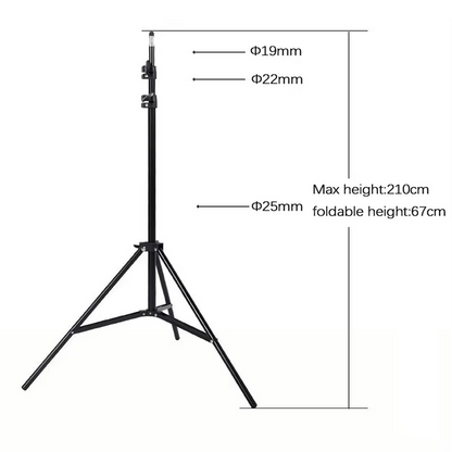 7 Feet Adjustable Foldable Tripod Stand - Heavy Duty Metal Stand Bazarcha
