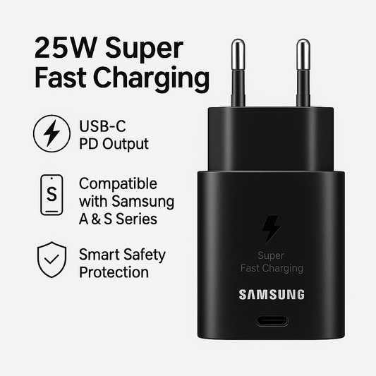 Samsung 25W USB-C PD Super Fast Charging Adapter Bazarcha
