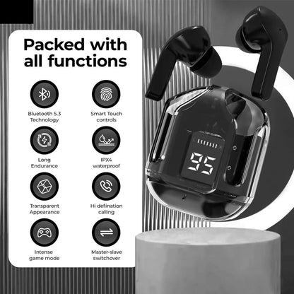 Air31 Bluetooth Earbuds V5.3 with ENC Noise Cancellation Bazarcha