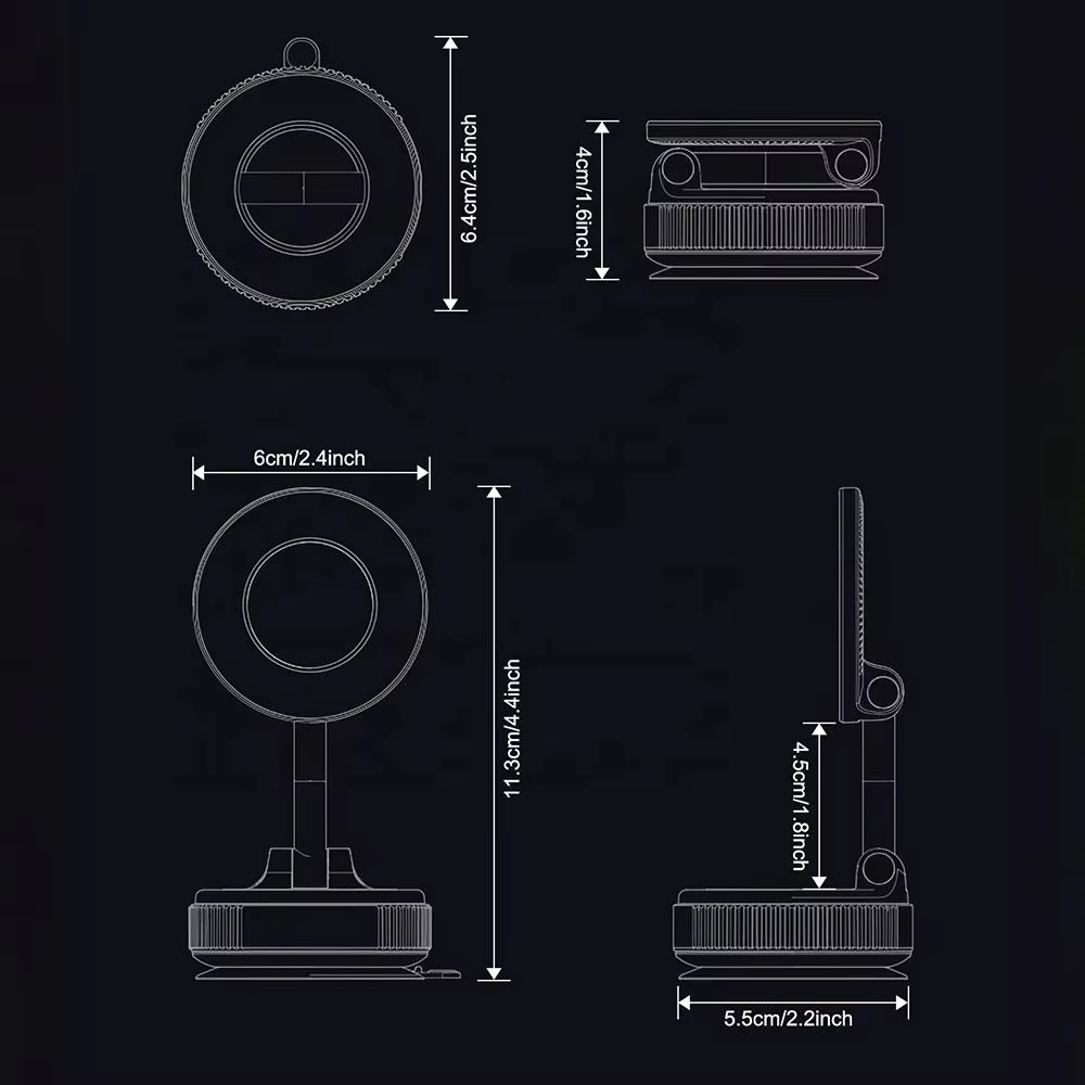 K007 Vacuum Suction Magnetic Phone Holder Bazarcha