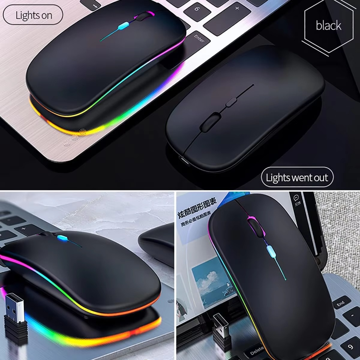 HP W10 Wireless Bluetooth Rechargeable Mouse Bazarcha
