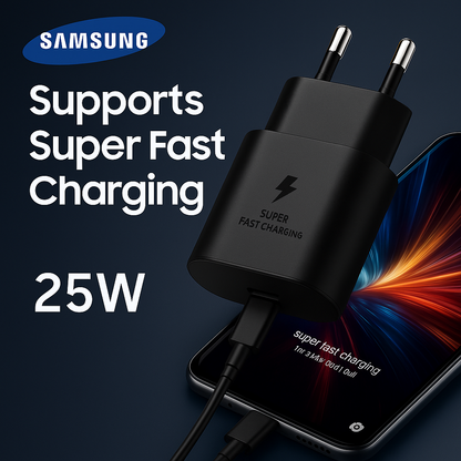 Samsung 25W USB-C PD Super Fast Charging Adapter Bazarcha