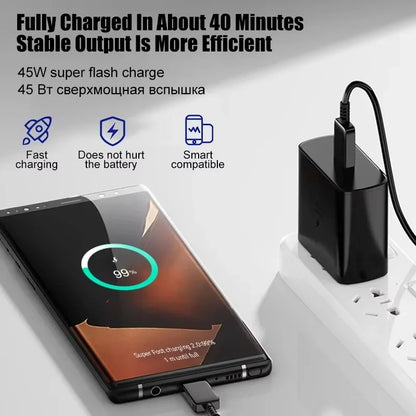 Samsung 45W USB-C PD Super Fast Charging Adapter Bazarcha