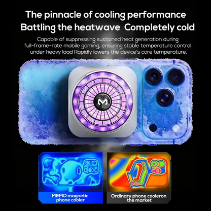 MEMO CX21 Mobile Cooling Fan with RGB for Gaming and Streaming Bazarcha