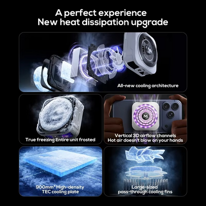 MEMO CX21 Mobile Cooling Fan with RGB for Gaming and Streaming Bazarcha