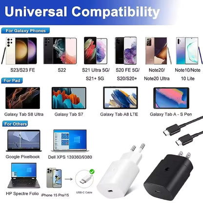 Samsung 25W USB-C PD Super Fast Charging Adapter Bazarcha