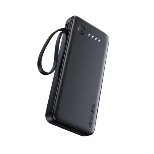 VEN-DENS VD-PB059 20000mAh Power Bank with Built-in Type-C, Lightning & Micro USB Cables - Portable Charger Bazarcha