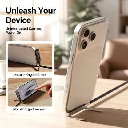 240W Fast Charging Type C Data Cable with Built in Folding Phone Stand Bazarcha