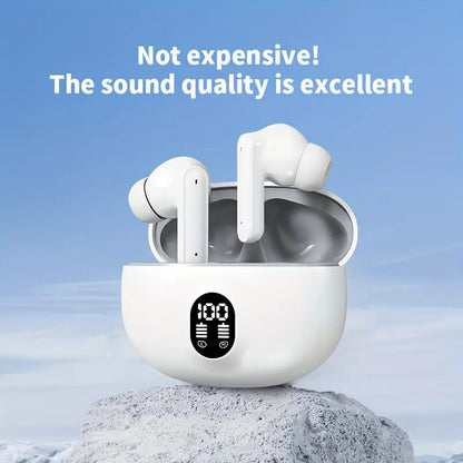 Stereo 895B Bluetooth Earbuds V5.4 with Noise Cancellation Bazarcha
