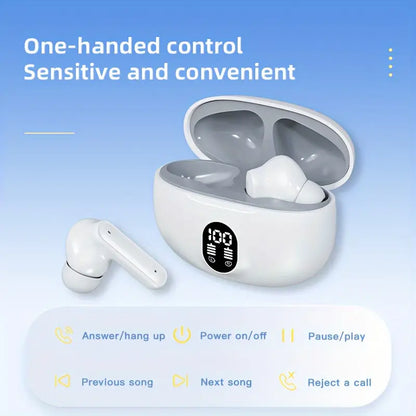 Stereo 895B Bluetooth Earbuds V5.4 with Noise Cancellation Bazarcha