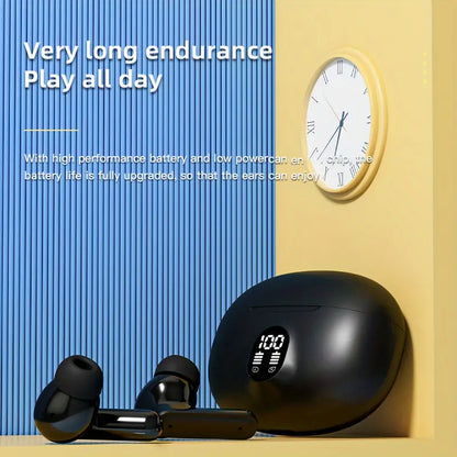 Stereo 895B Bluetooth Earbuds V5.4 with Noise Cancellation Bazarcha